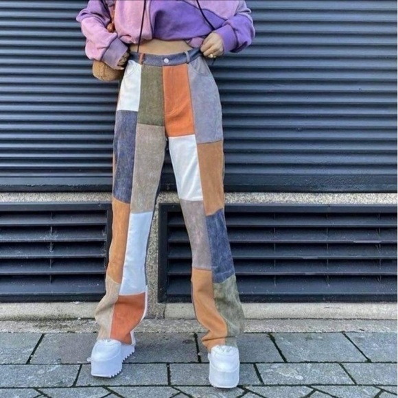 Patchwork vintage handmade pants cargo - Picture 4 of 4